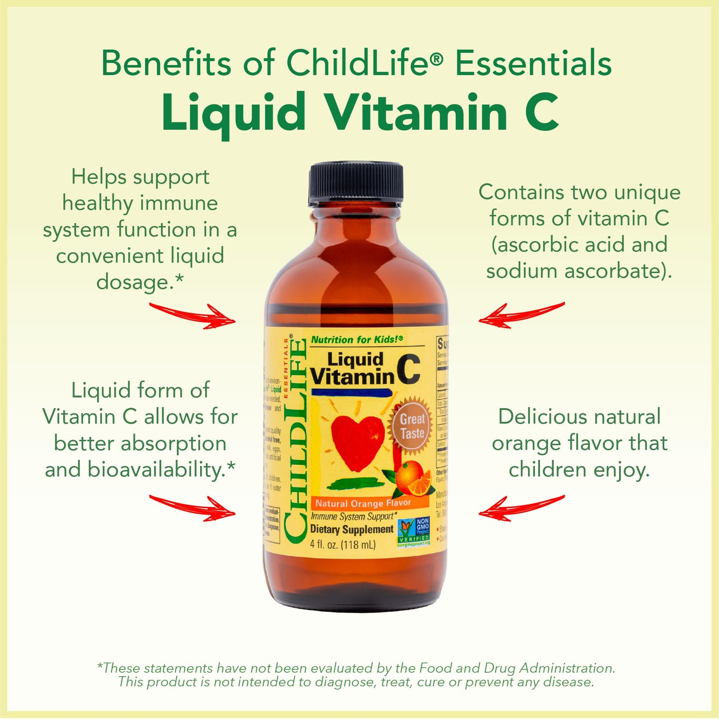 CHILDLIFE ESSENTIALS Immune Support 3-Pack - Vitamin C, First Defense & Echinacea for Kids
