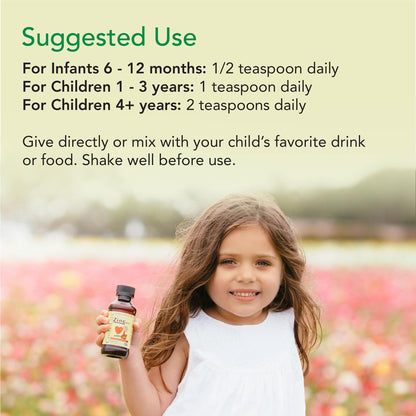 CHILDLIFE ESSENTIALS Zinc Plus for Kids & Toddlers – Immune Support, Mango Strawberry, 4 oz