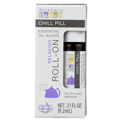 Chill Pill Roll-On Oil4 | Aura Cacia Essential Oil Roll-Ons