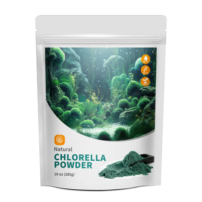 Chlorella Powder Natural 10 oz | Chlorophyll Powder for Immune Support, Liver Function, Vegan Protein & Vitamins