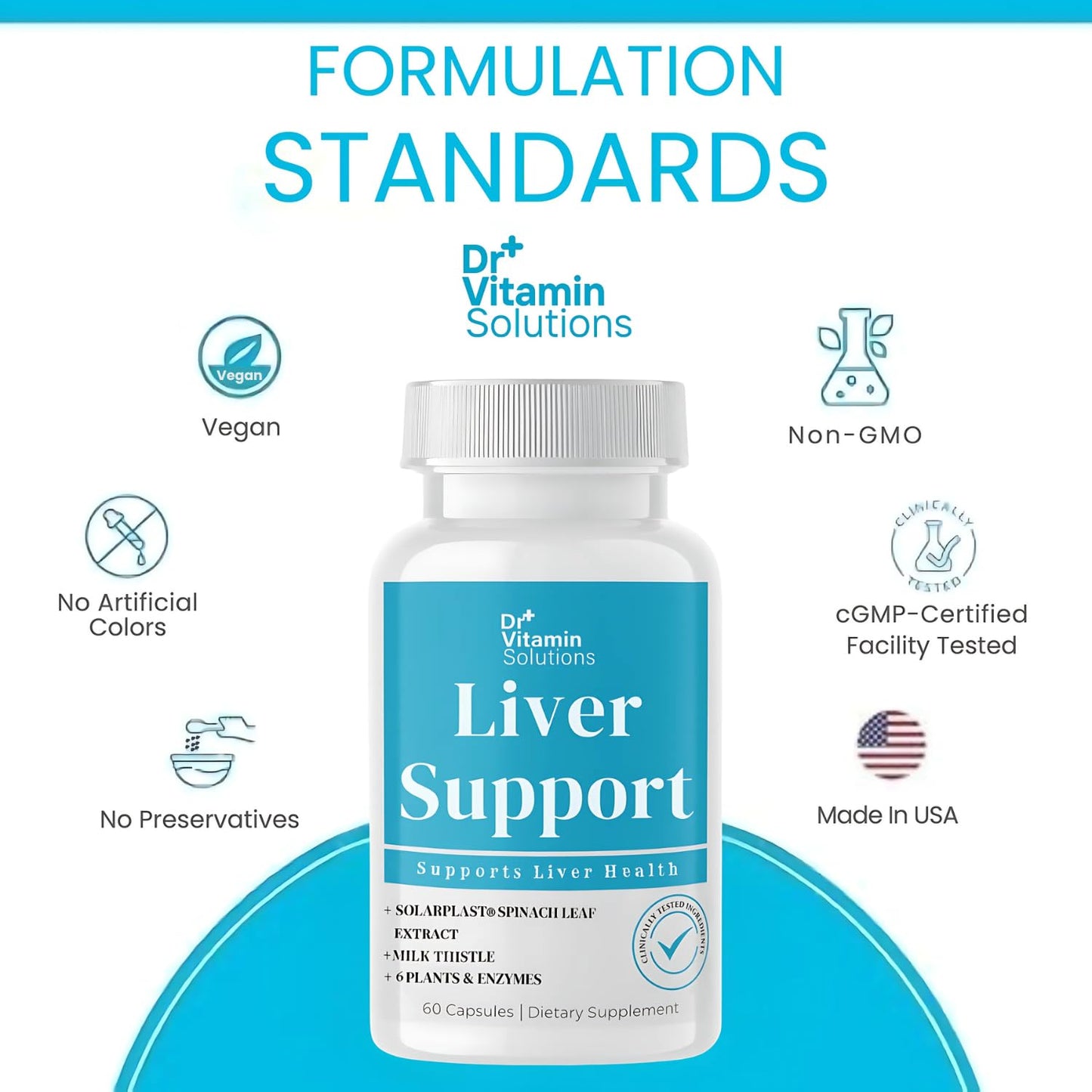 DR Vitamin Solutions Liver Cleanse Detox — Milk Thistle & Enzymes