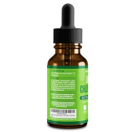 Premium Chlorophyll Liquid Drops - 118 Servings, 100% Natural & Gluten Free | Non-GMO, USA Made