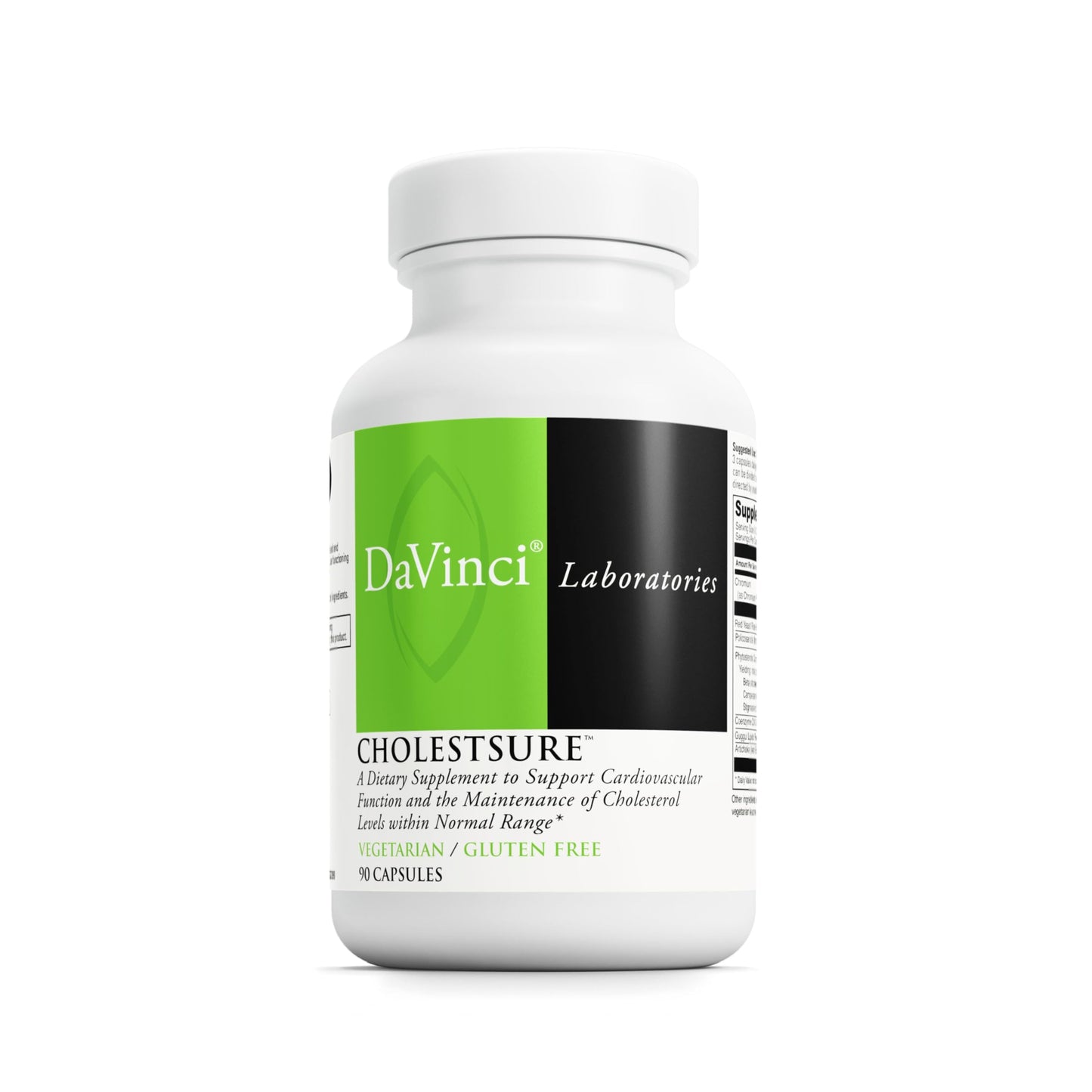 DaVinci CholestSure Supplement – Supports Cardiovascular Function & Healthy Cholesterol (Gluten Free, 90 Vegetarian Capsules)