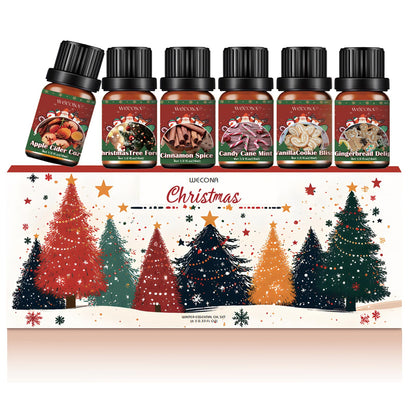 Christmas Essential Oils for Diffuser - 6 x 10ml Holiday Gift Set