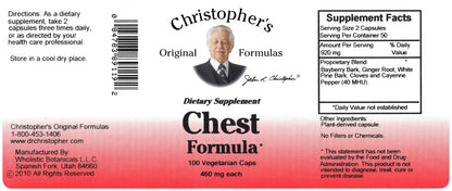 Christopher's Chest Formula – Whole-Herb Immune Support (460 mg, 100 Veg Capsules)