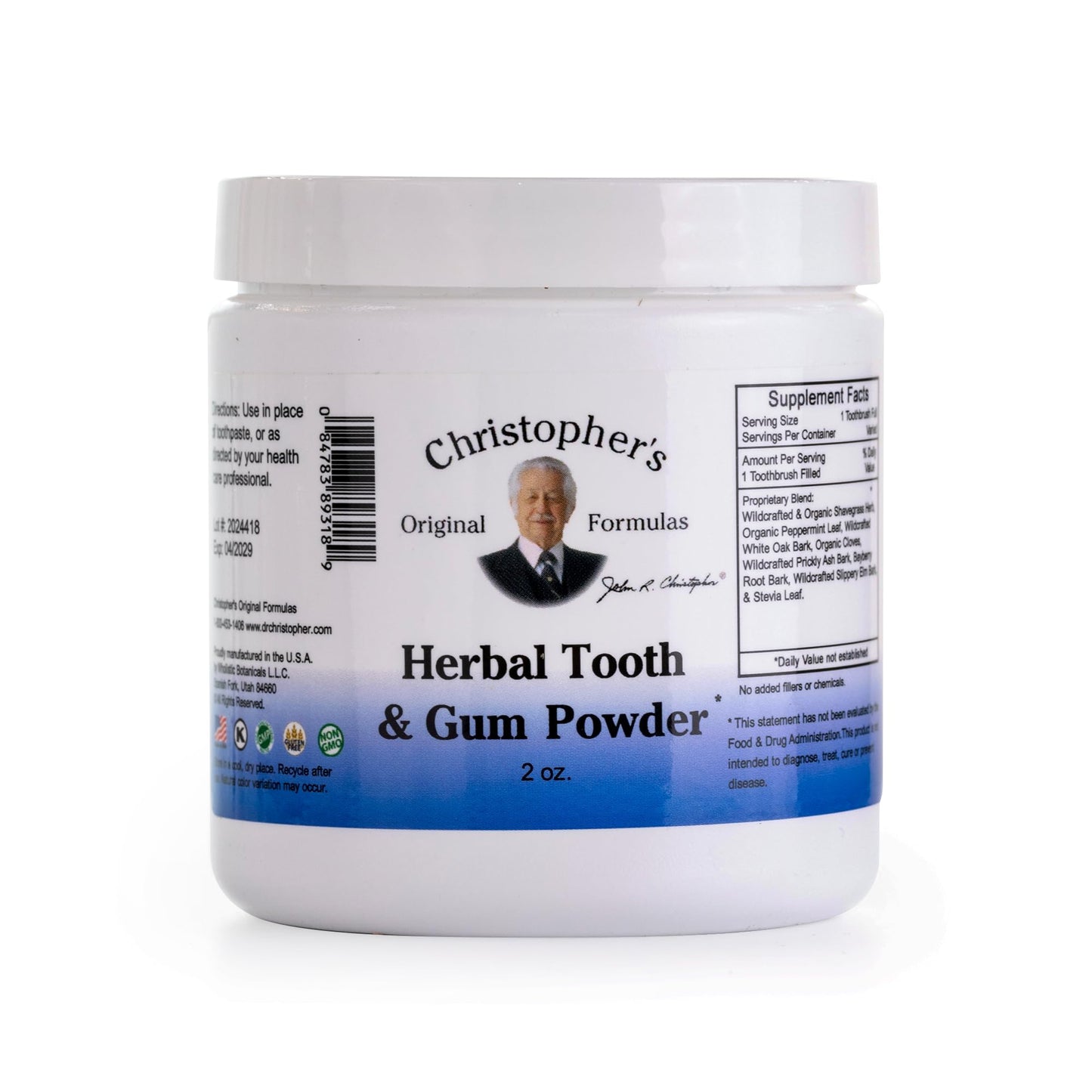 Christopher's Original Formulas Herbal Tooth & Gum Powder | Natural Plant-Based Oral Care