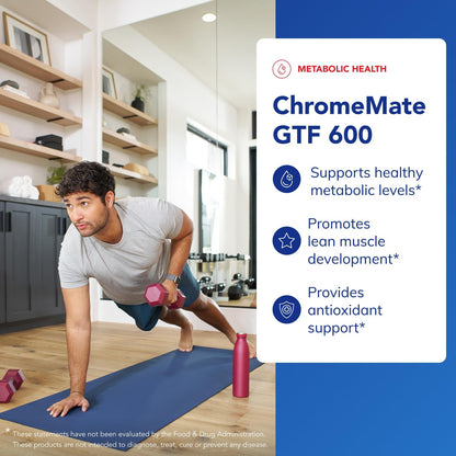 Pure Encapsulations ChromeMate GTF 600 | Metabolism Support & Lean Muscle | 180 Capsules