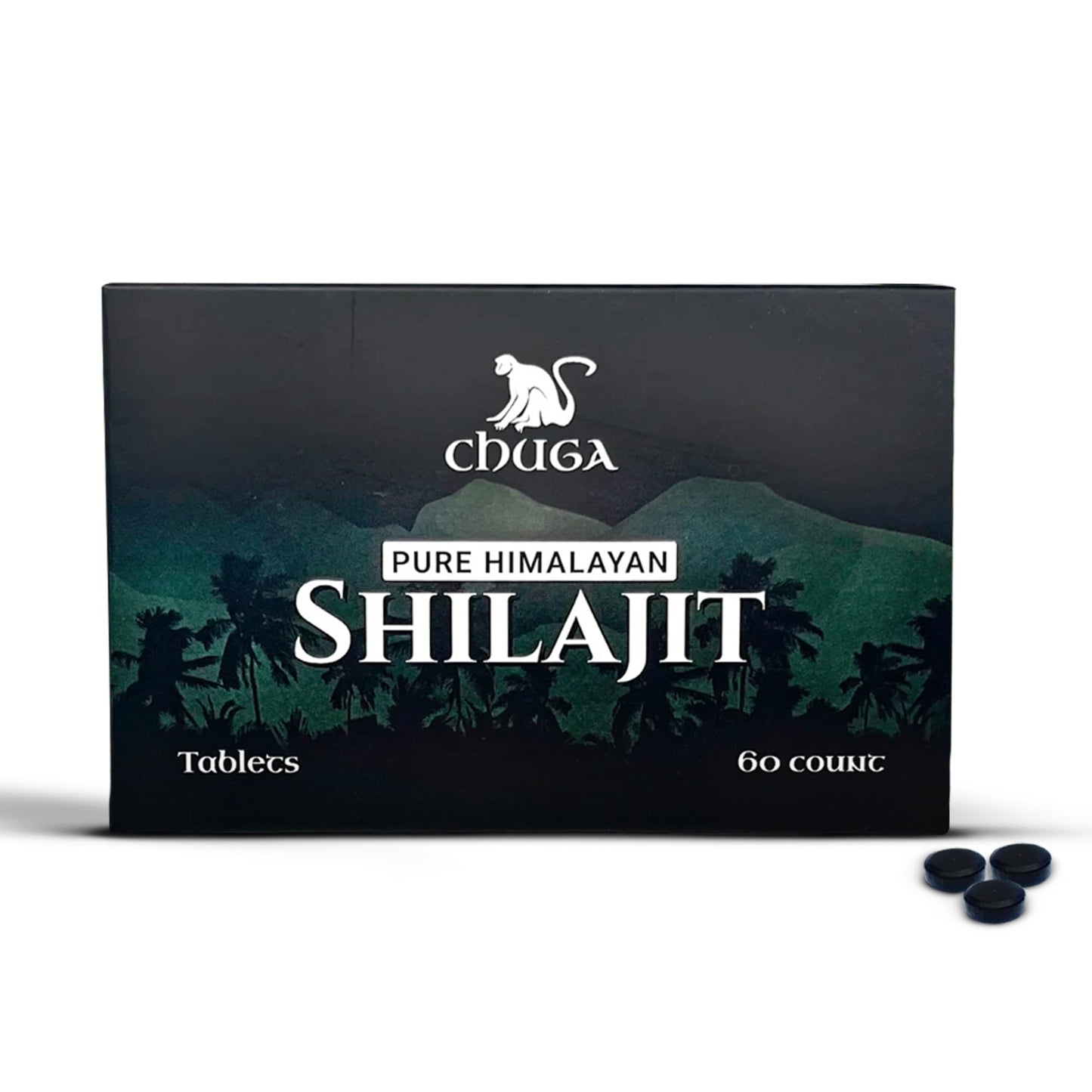 Chuga Shilajit Tablets – Himalayan Grade A, 75% Fulvic Acid, Lab-Tested in USA