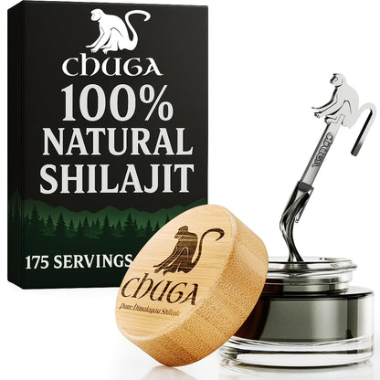 Chuga Shilajit Resin – Pure Himalayan Shilajit, 16,000 ft Harvest, Grade A, Lab Tested USA