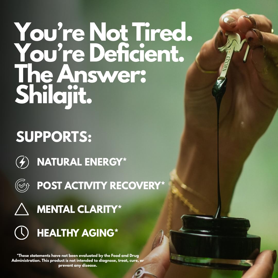 Chuga Shilajit Resin — Pure Himalayan Shilajit, Lab-Tested USA, 74% Fulvic Acid, 175 Servings (2-Pack)