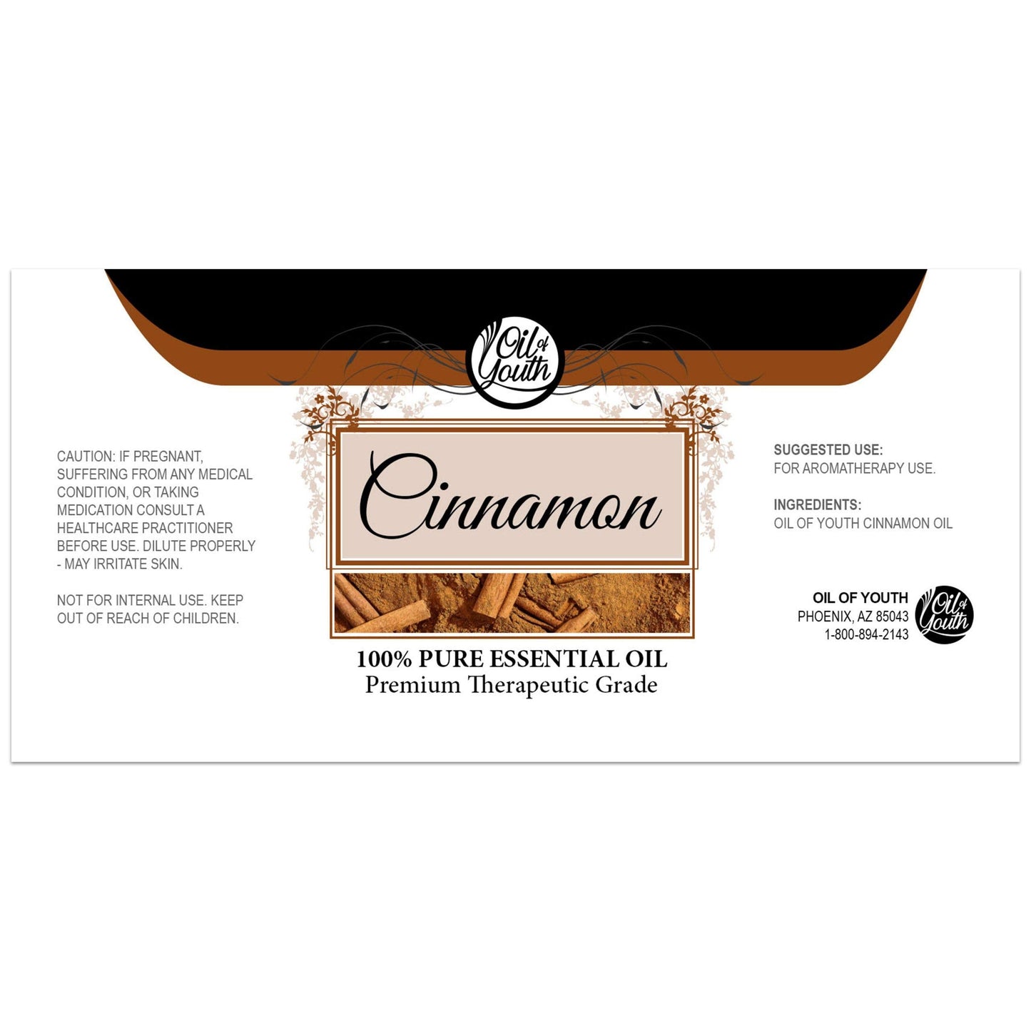 Oil of Youth Cinnamon Essential Oil 4 oz – Aromatherapy Cinnamon Oil