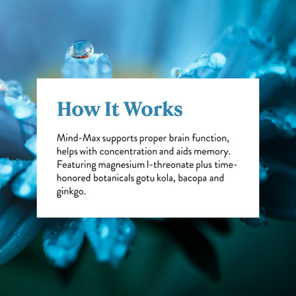 Nature's Sunshine Mind-Max 90 Capsules | Brain Support & Circulation