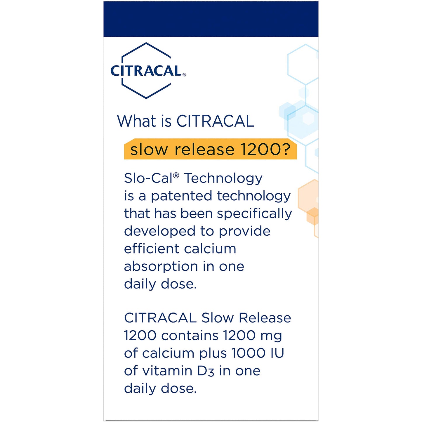 Citracal Calcium + D Slow Release 1200mg – 80 Tablets (Pack of 4)