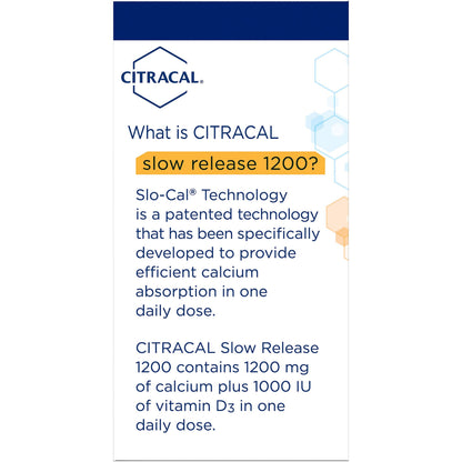 Citracal Calcium + D Slow Release 1200mg – 80 Tablets (Pack of 4)