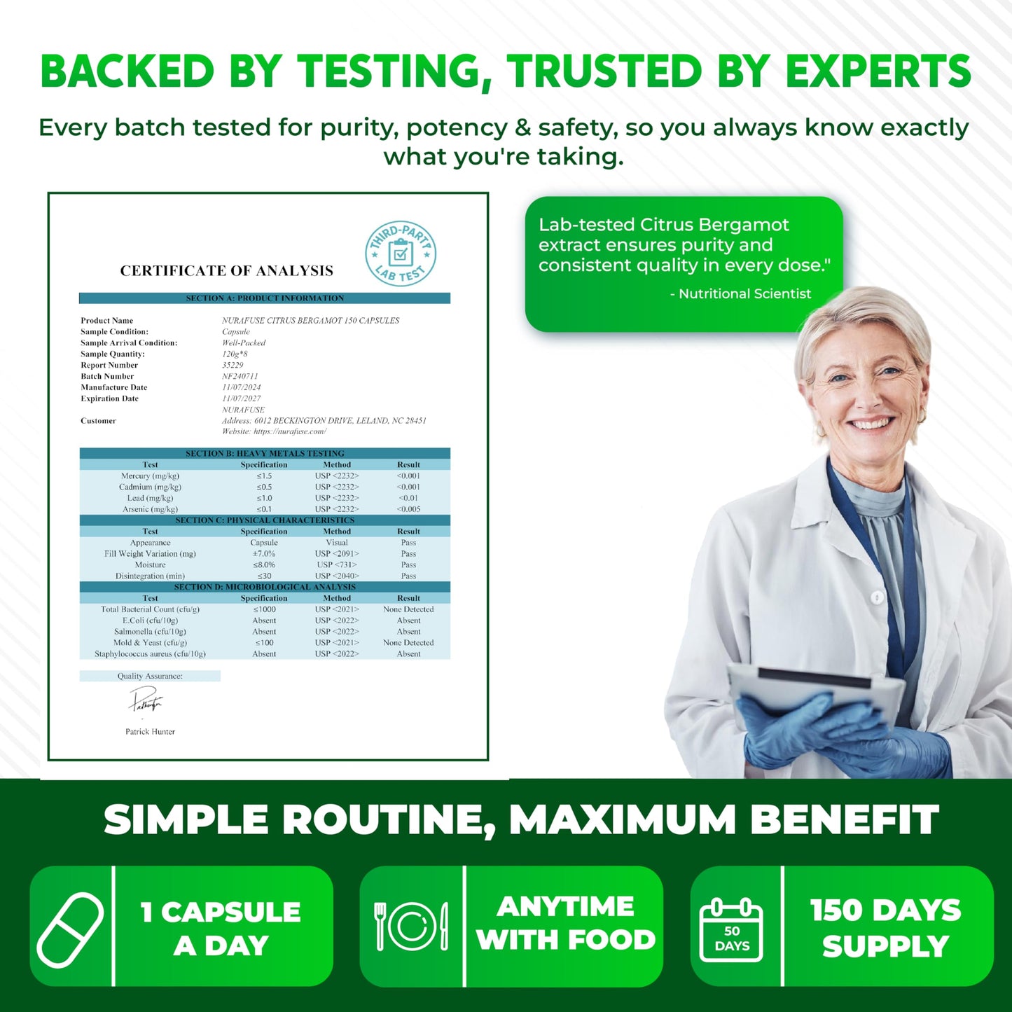 Citrus Bergamot 9-in-1 Formula – Made & Tested in the USA | Nurafuse