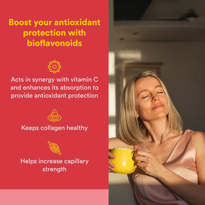 Natural Factors Citrus Bioflavonoids 650mg - Support for the Body's Use of Vitamin C - 90 Capsules