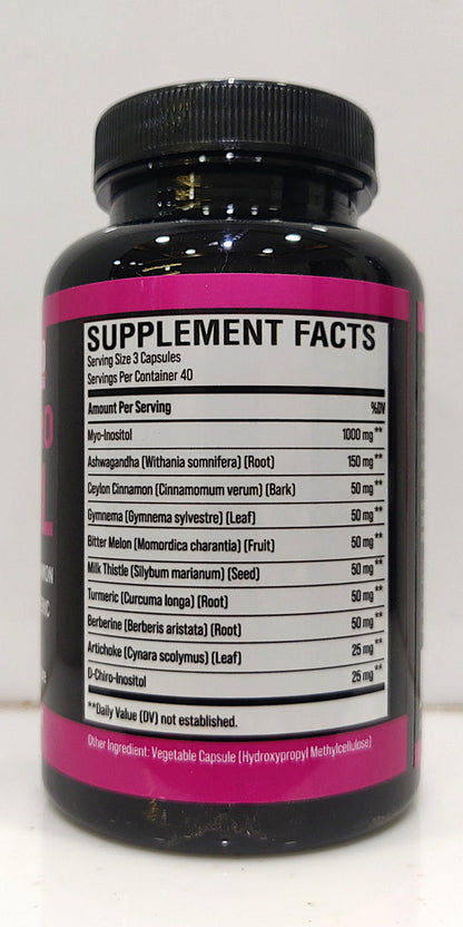 CIVIMUNA Inositol Supplement – Myo-Inositol & D-Chiro-Inositol with Ashwagandha, Cinnamon, Berberine – 120 Capsules
