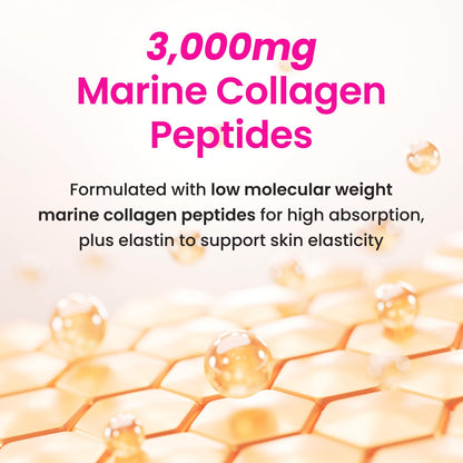 CJwellcare Innerb GlowShot Collagen – Marine Liquid, 3,000mg per Serving, 50.7 fl oz for Hair, Skin & Nails
