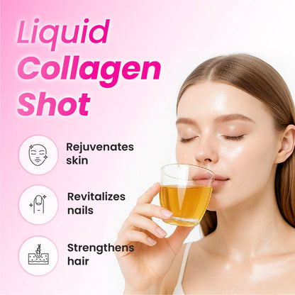 CJwellcare Innerb GlowShot Collagen – Marine Liquid, 3,000mg per Serving, 50.7 fl oz for Hair, Skin & Nails