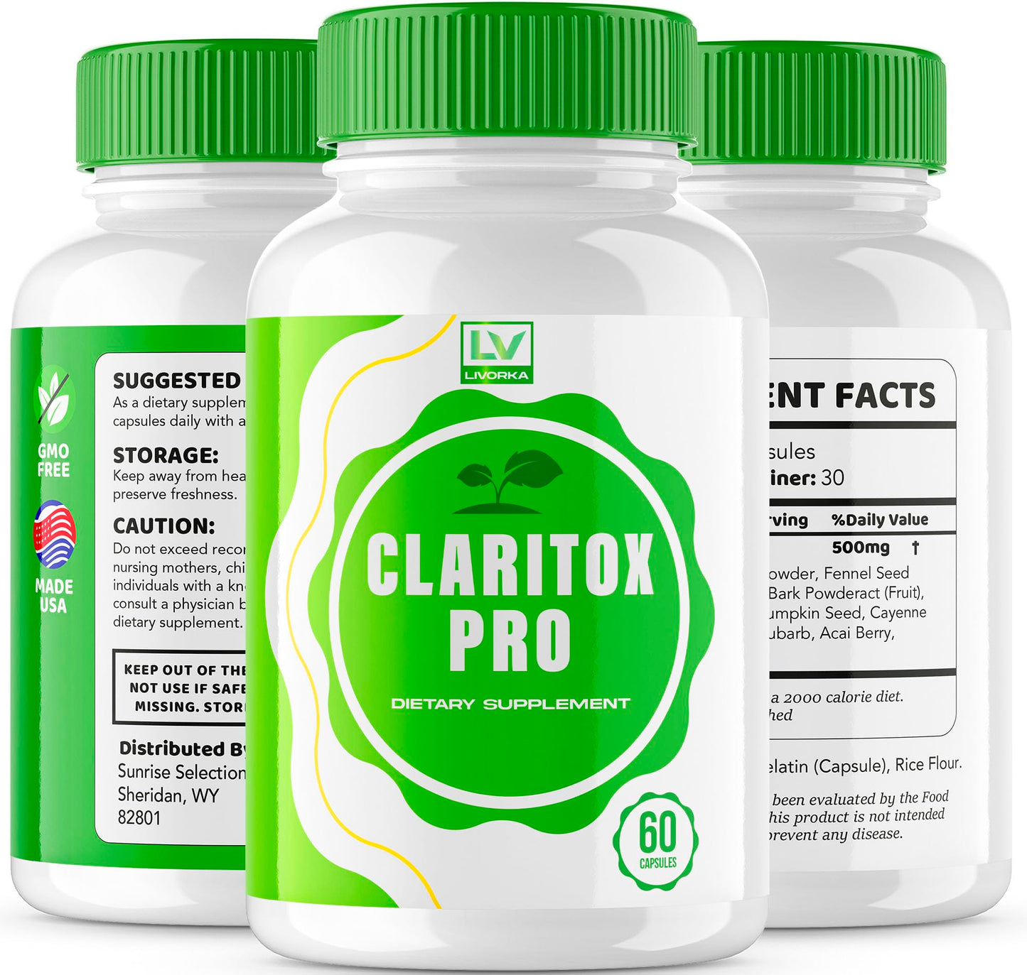(2 Pack) Claritox Pro – Advanced Capsule Support, 120 Capsules
