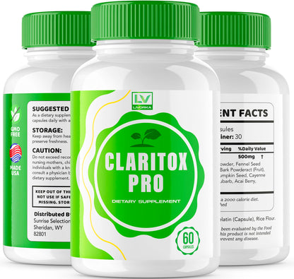 (2 Pack) Claritox Pro – Advanced Capsule Support, 120 Capsules