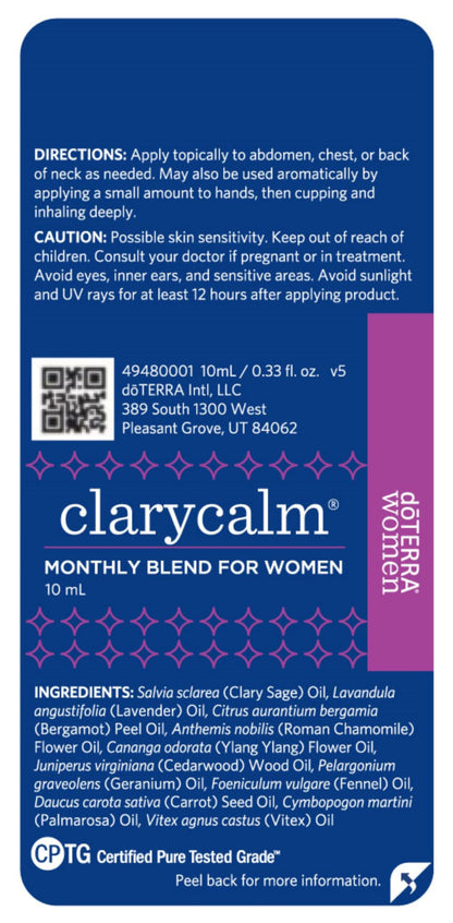 doTERRA Clary Calm Essential Oil Monthly Blend for Women - 10 ml