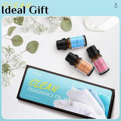 Clean Essential Oils Set - 6x10ml Fragrance Oils for Diffuser, Aromatherapy, Candle & Soap Making
