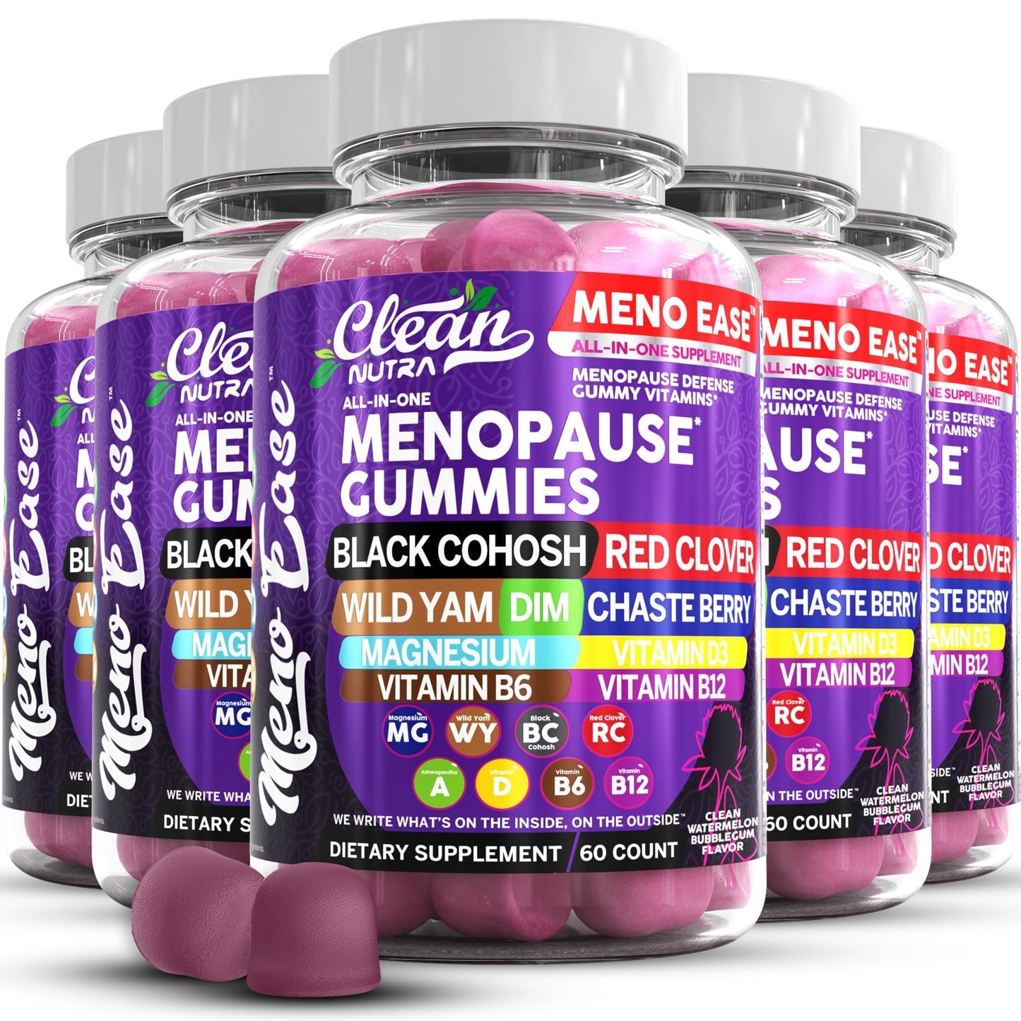 Clean Nutraceuticals Menopause Gummies for Women – Hormone Balance & Night Sweat Support