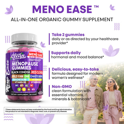 Clean Nutraceuticals Menopause Gummies for Women – Hormone Balance & Night Sweat Support