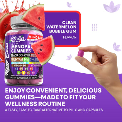 Clean Nutraceuticals Menopause Gummies for Women – Hormone Balance & Night Sweat Support