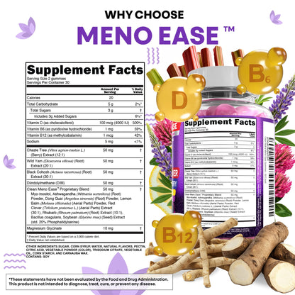 Clean Nutraceuticals Menopause Gummies for Women – Hormone Balance & Night Sweat Support