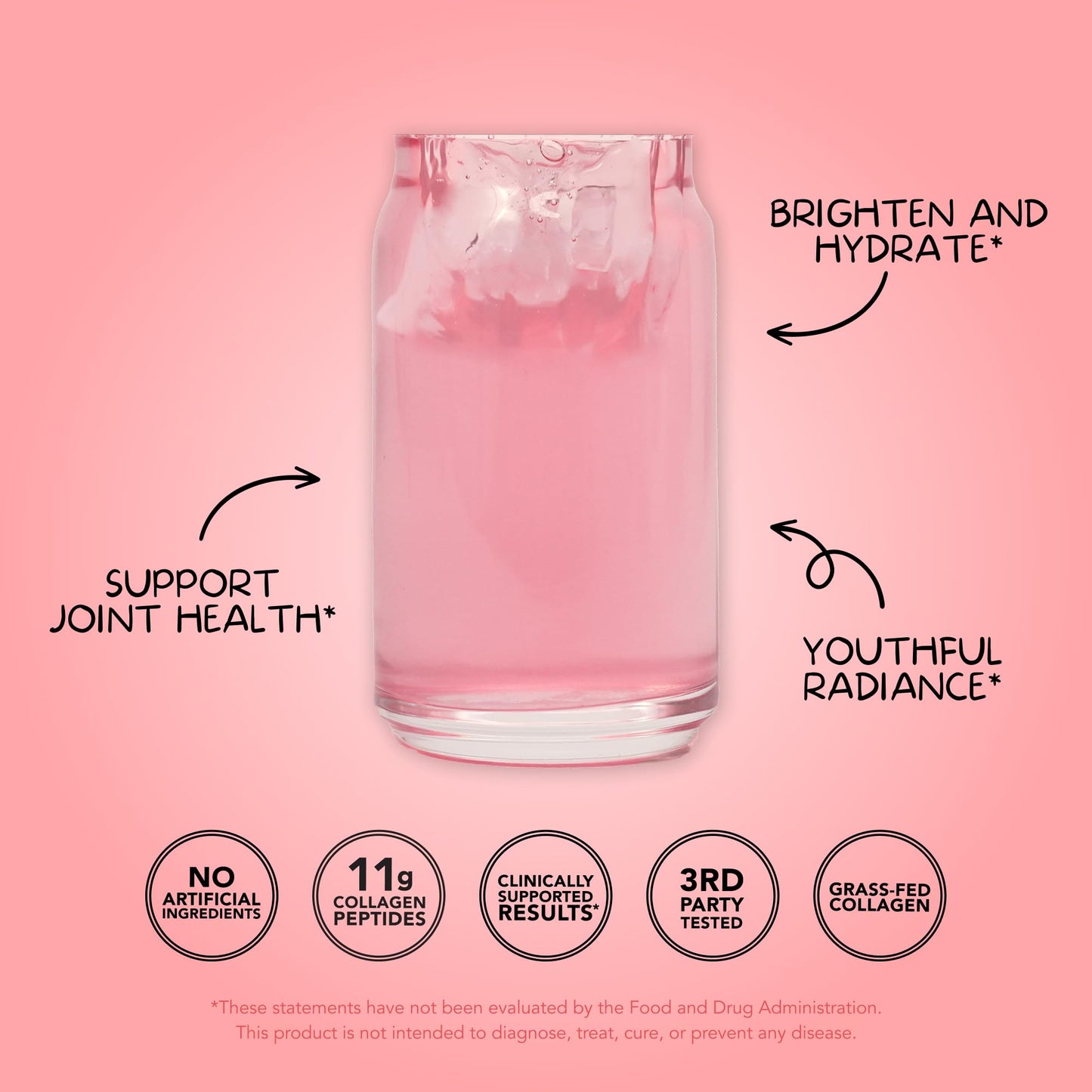 Clean Simple Eats Collagen Powder and Beauty Blend - Strawberry Colada, 30 Servings