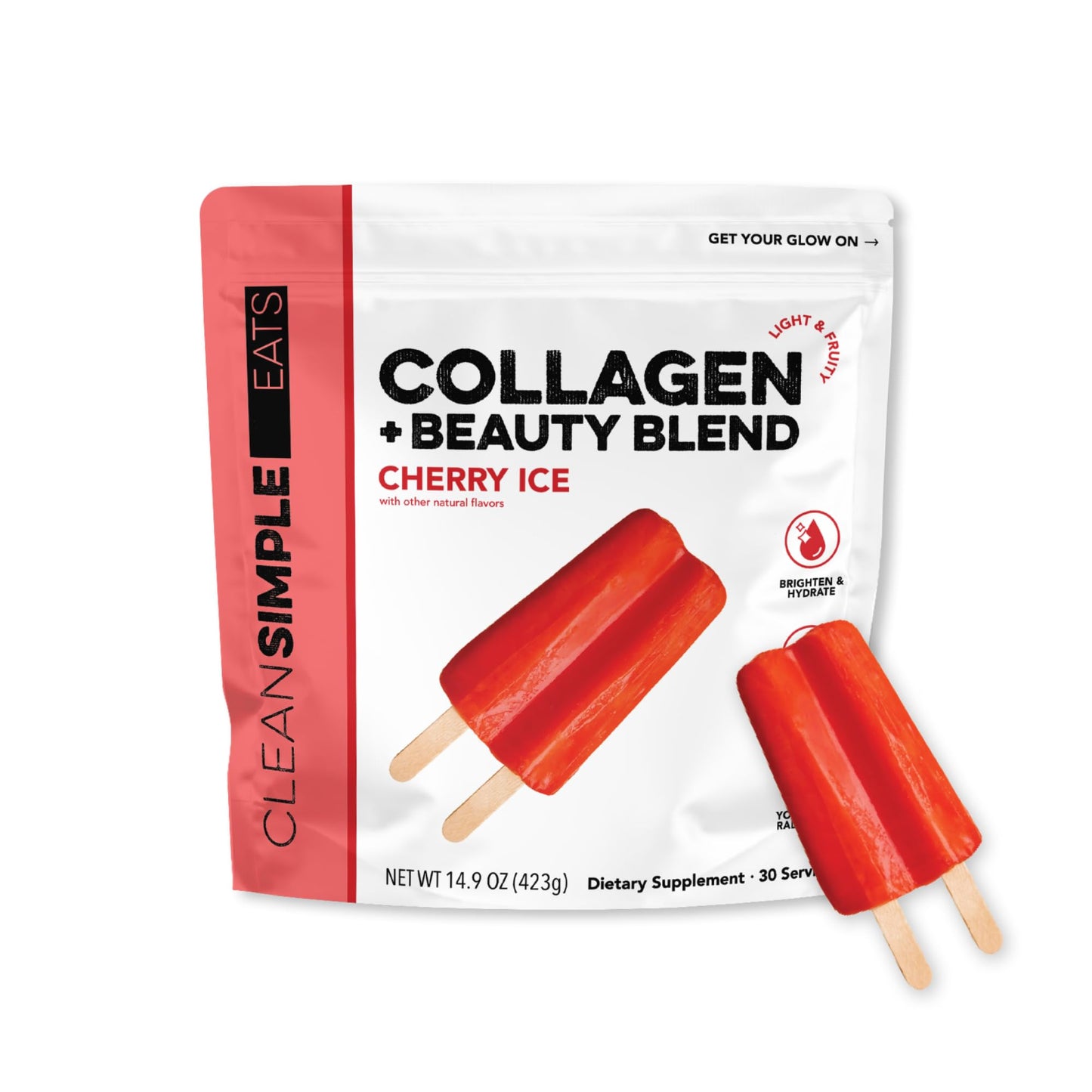 Clean Simple Eats Collagen Powder + Beauty Blend – Cherry Ice