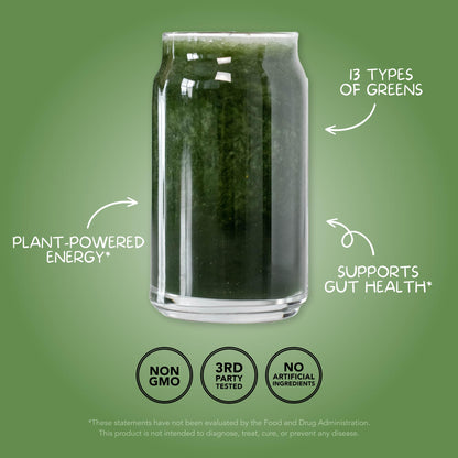 Clean Simple Eats Super Greens Powder – Gluten Free, Naturally Flavored, 30 Servings