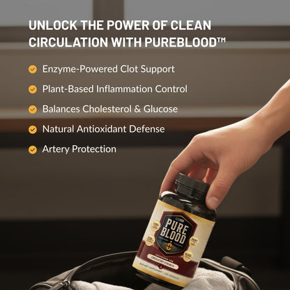 CleanForm Nutrition Pure Blood – Advanced Circulatory Support, Clinically Dosed, 120 Capsules
