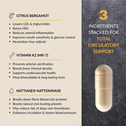 CleanForm Nutrition Pure Blood – Advanced Circulatory Support, Clinically Dosed, 120 Capsules