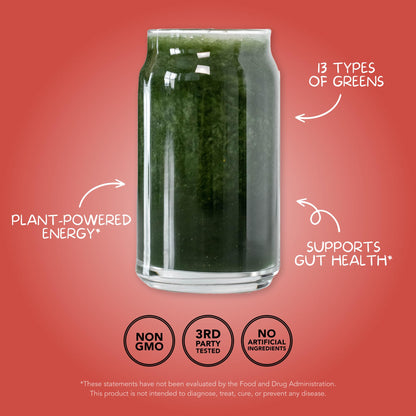 Clean Simple Eats Super Greens Powder | Peachy Greens Flavor, 30 Servings, Gluten Free