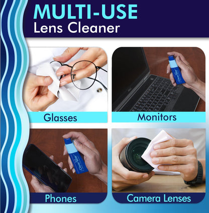Clear View Portable Lens Cleaner Kit – Travel Size with Premium Cleaning Solution