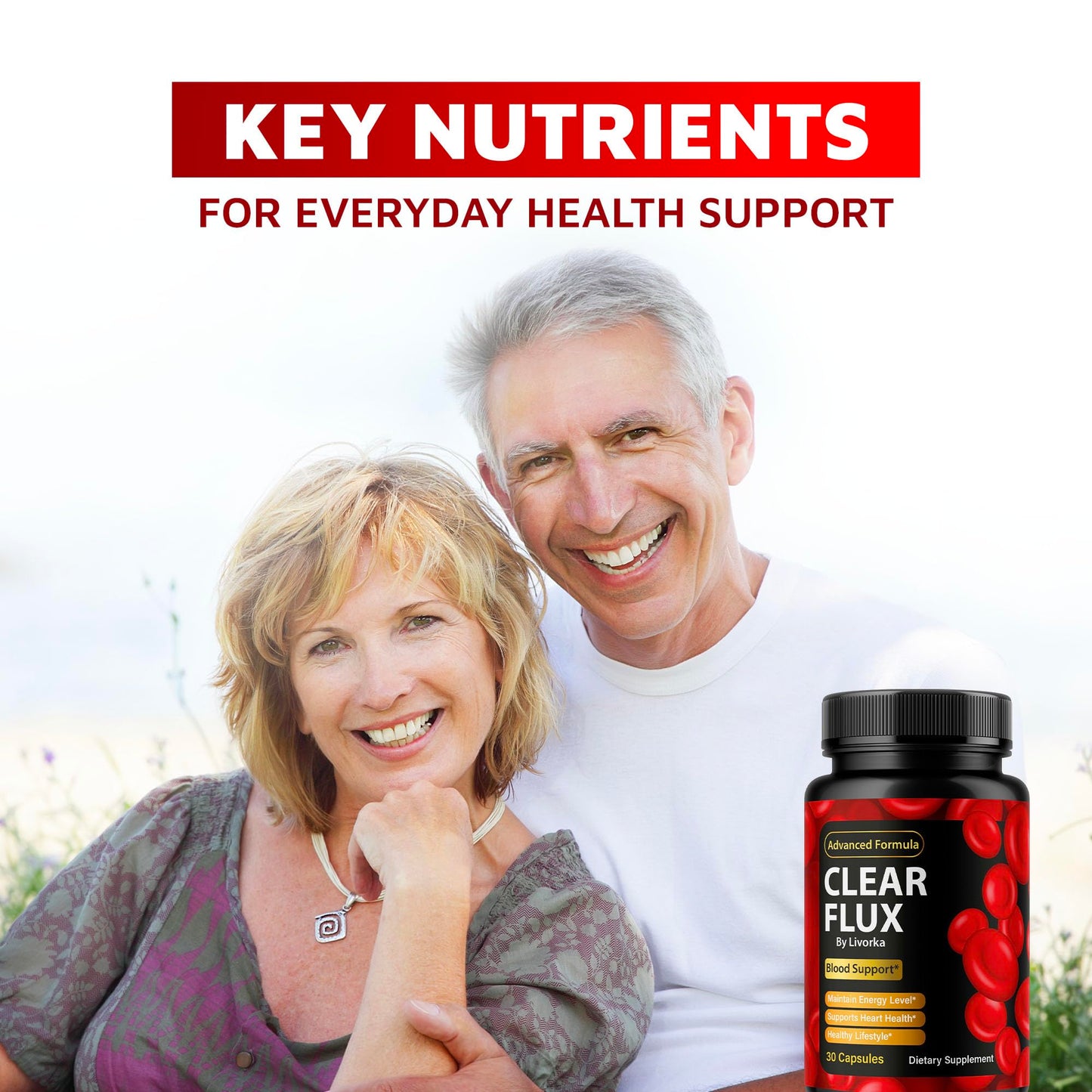 (2 Pack) Clear Flux – Clear Flux Supplement, 60 Capsules for 2 Months