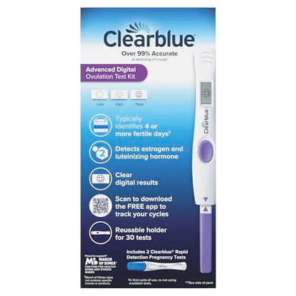 Clearblue Advanced Digital Ovulation Test Kit, 32 Count