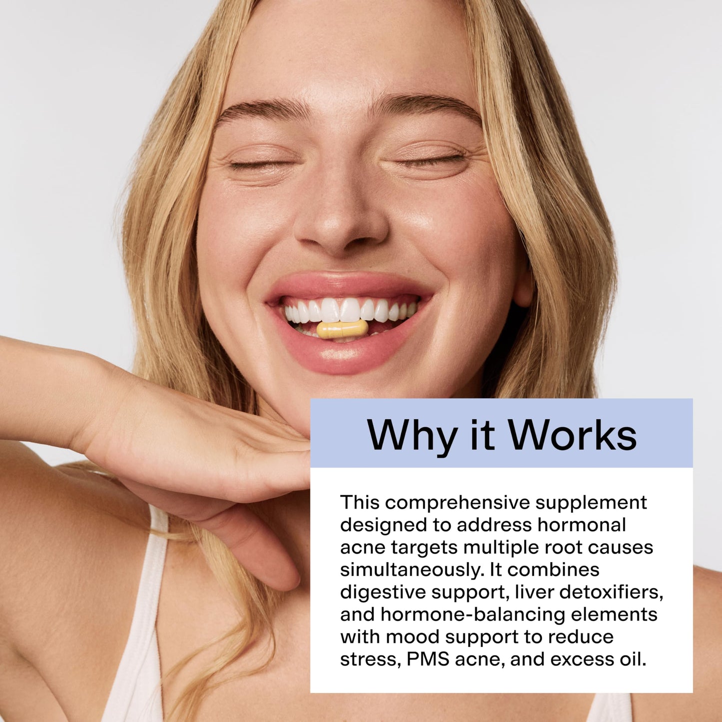 CLEARSTEM MindBodySkin Hormonal Acne Supplement (5-HTP) – Natural DIM, 90 Capsules, Gluten Free & Cruelty Free