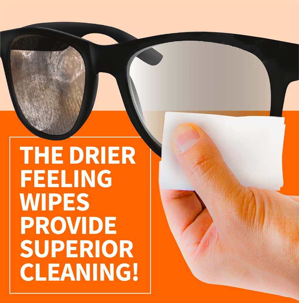 ClearWipe Microfiber Wipes, White, 40 Count - Lens Cleaning Wipes