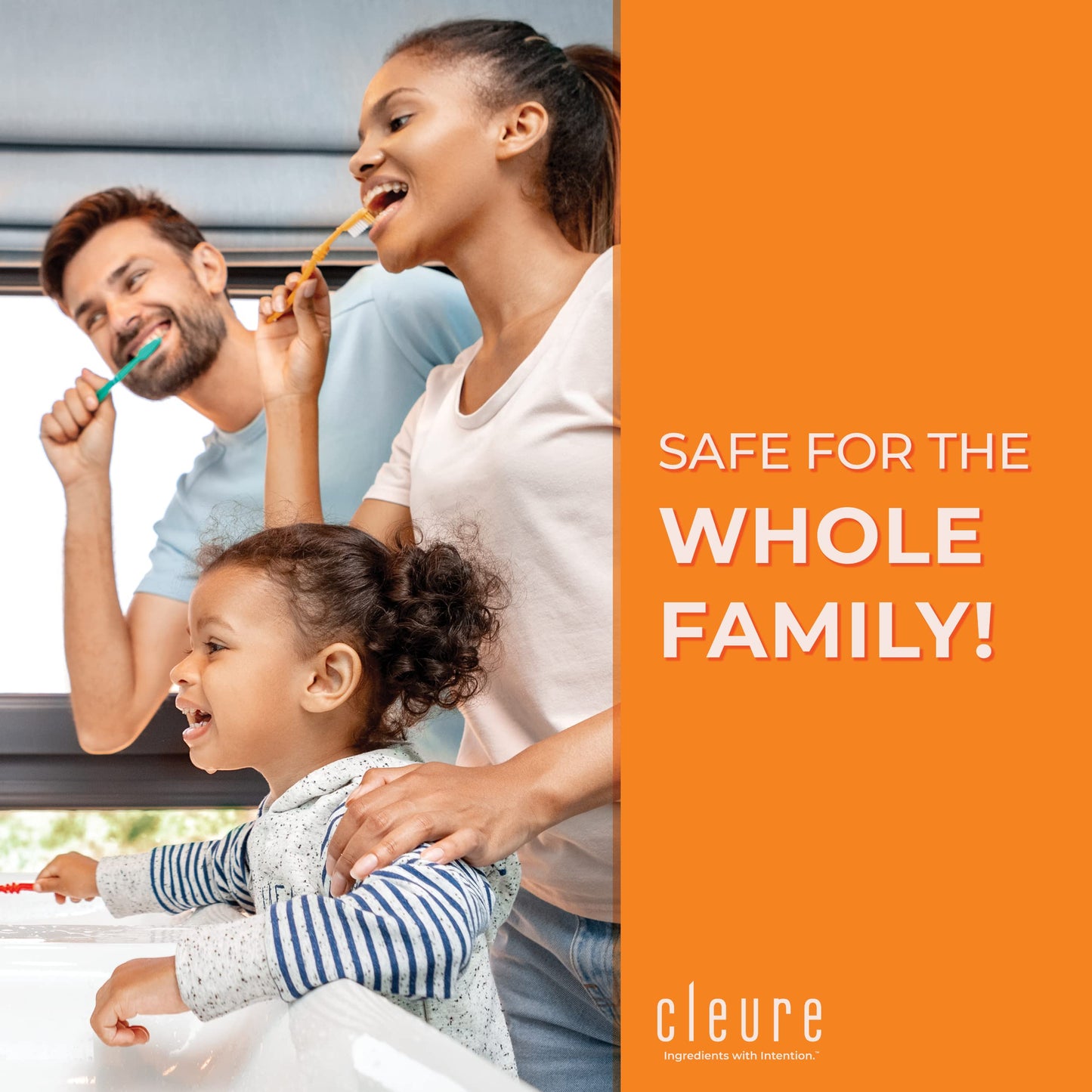 Cleure Original No Fluoride Toothpaste - SLS Free, Mint Free, Flavor Free (4oz, Pack of 3)
