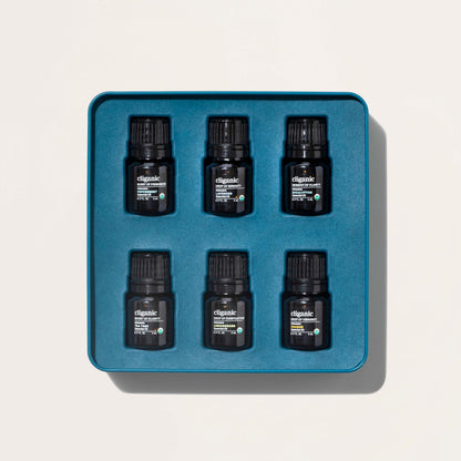 Cliganic Organic Aromatherapy Essential Oils Set (Top 6) – The Essentials, 100% Pure & Natural