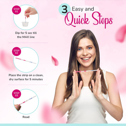 Clinical Guard 25 Pregnancy Tests - Early Detection Strips, 5-Min Results, HCG Kit for Women