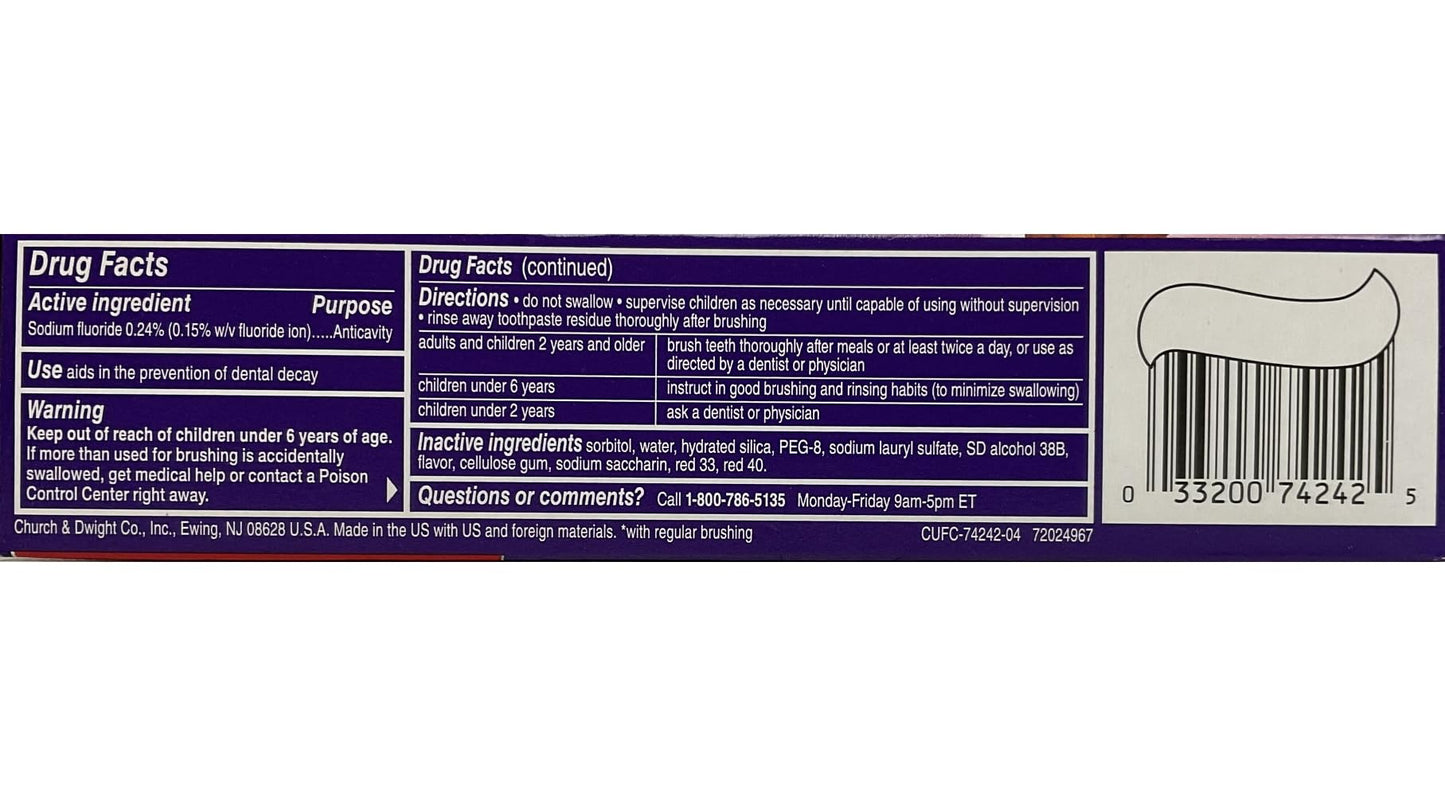 Close-Up Fluoride Toothpaste - Freshening Red Gel 4 oz | Anti-Cavity
