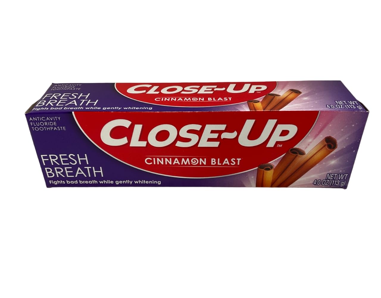 Close-Up Anti-Cavity Fluoride Toothpaste - Ultra Cinnamon 4 oz (2-Pack)