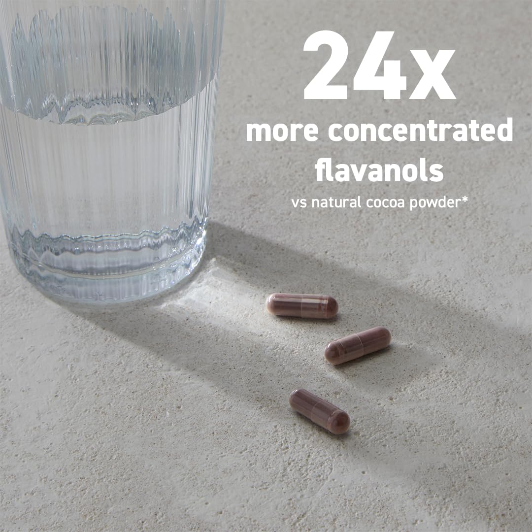 CocoaVia Memory+ Brain Supplement - 90 Day, 750 mg Cocoa Flavanols, Vegan & Gluten Free, 3-Pack