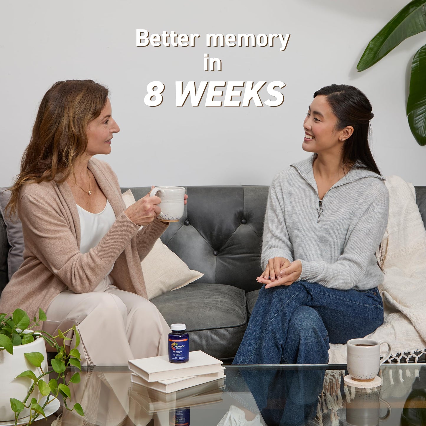 CocoaVia Memory+ Brain Supplement - 90 Day, 750 mg Cocoa Flavanols, Vegan & Gluten Free, 3-Pack