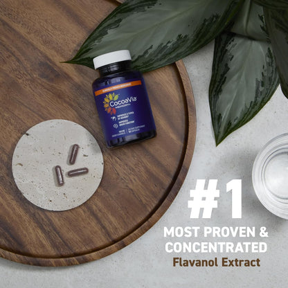CocoaVia Memory+ Brain Supplement – 750 mg Cocoa Flavanols, Plant-Based & Sugar Free